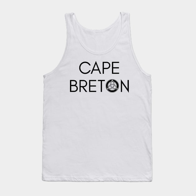 CAPE BRETON CELTIC KNOT | BLACK Tank Top by SALTY TEES & CO.